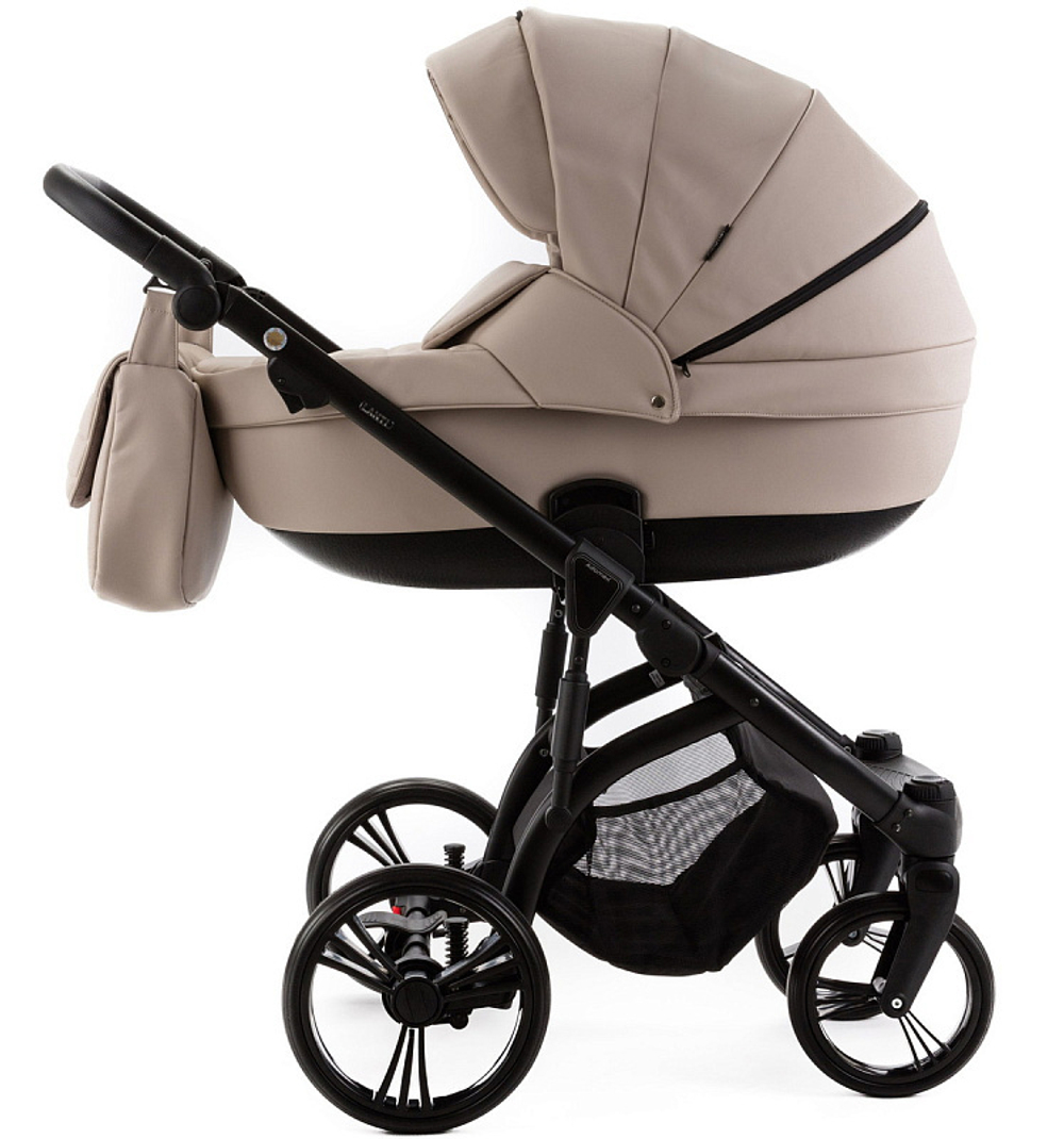Детская коляска Adamex Lanti Deluxe 2 в 1 LN-SA7 (СВ.БЕЖ.КОЖА)