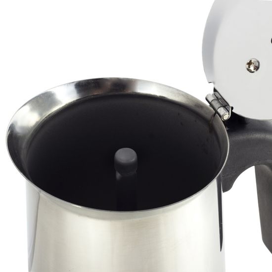Кофеварка гейзерная 450 мл. 9 порций Kamille KM 0552 из нержавеющей стали
