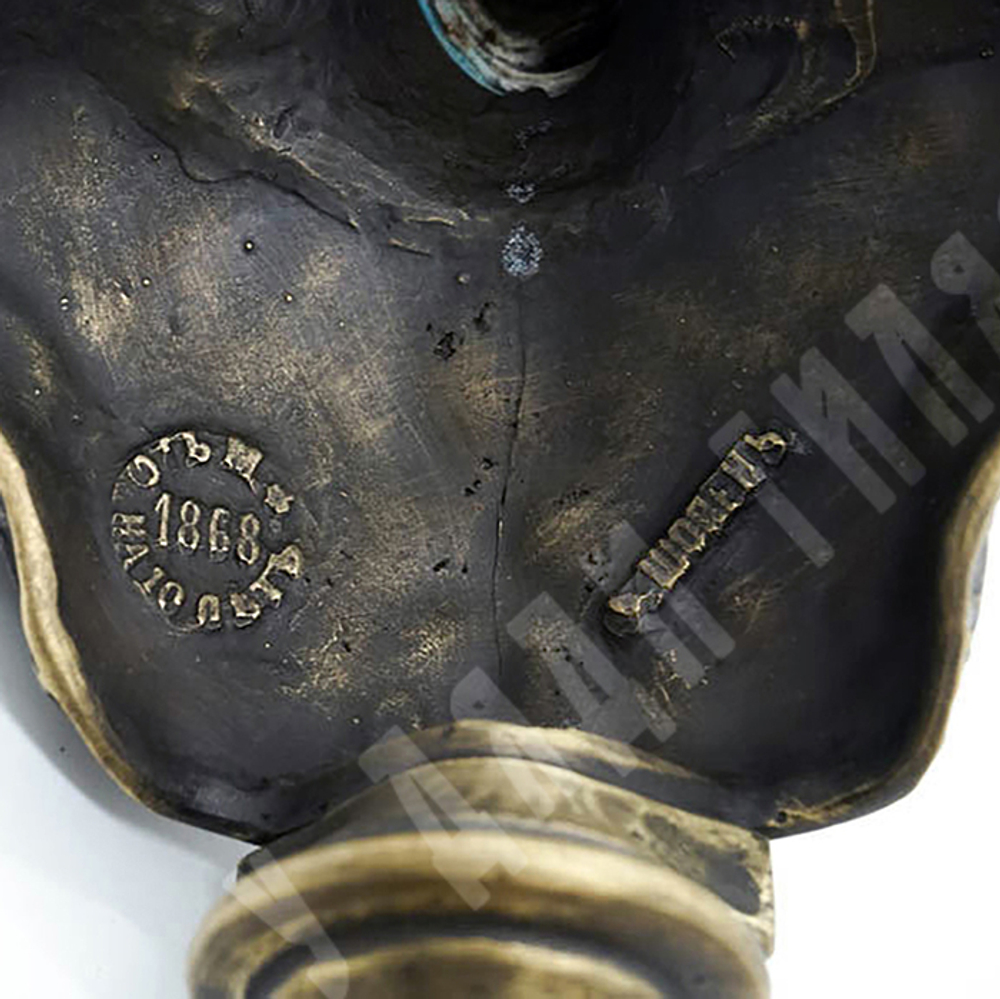 Феодор I. Бронзовый бюст царя Фёдора Алексеевича Романова. Фабрика Ф.Шопена. 1868 г. Реплика.