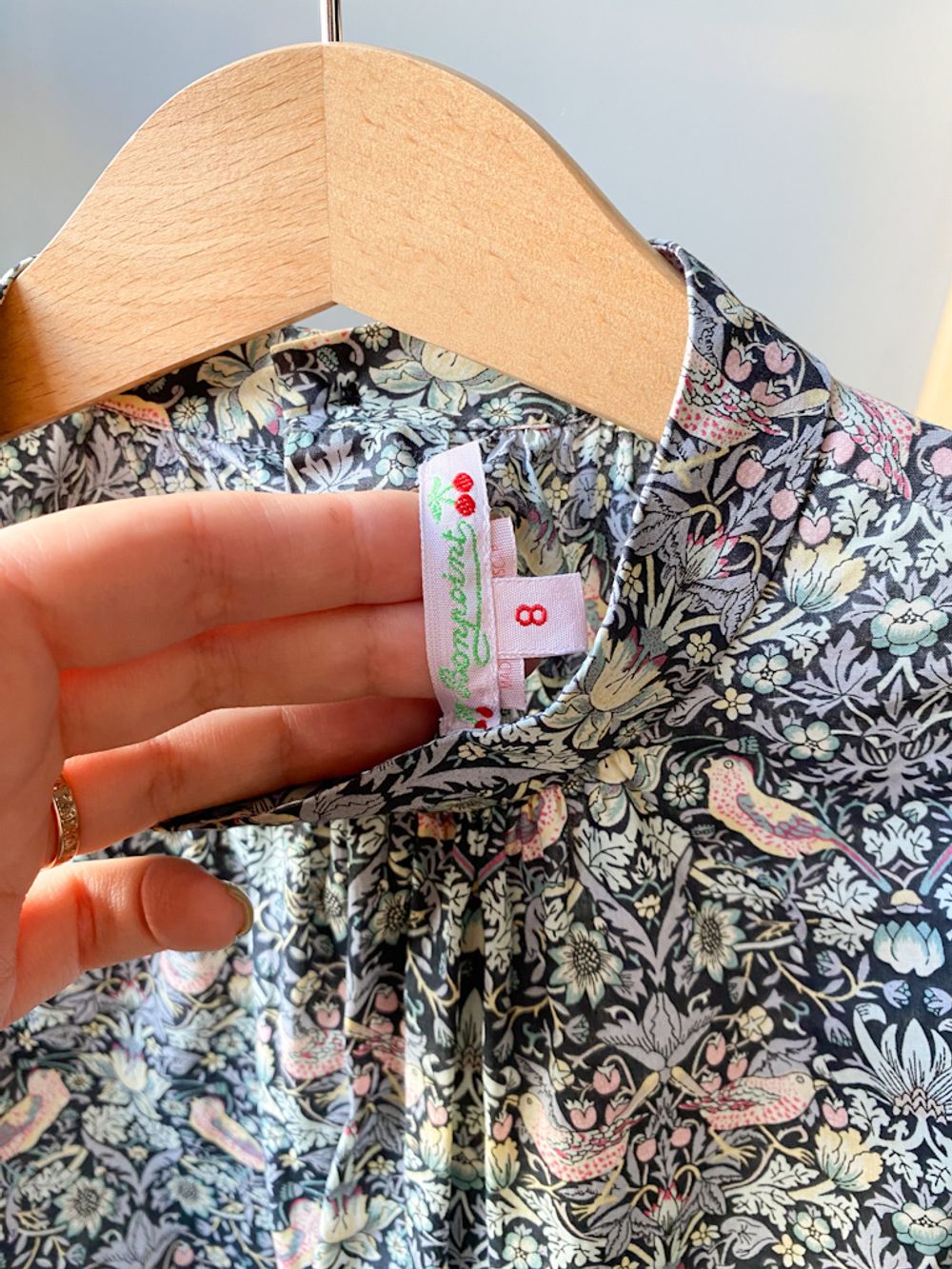 Хлопковая блузка Bonpoint, 128