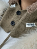 капор зимний и осенний капюшон- снуд вязаный ангора