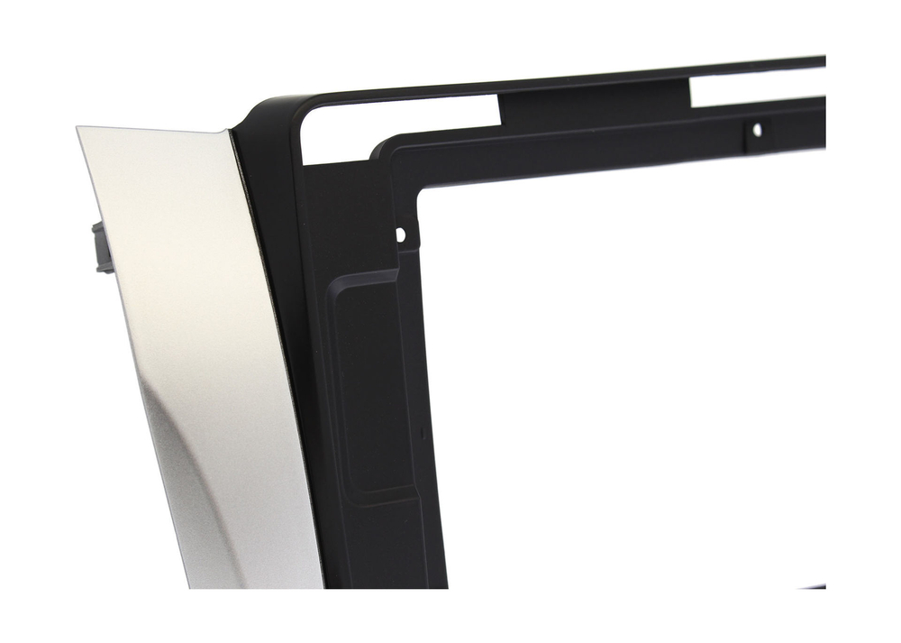 Комплект рамки с разъёмами 10" Toyota Camry 50 2011-2014 чёрная+серебро - Car-Smart 7048B