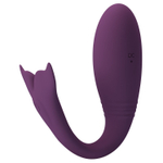 Фиолетовый вибратор-кит Jayleen с управлением через приложение