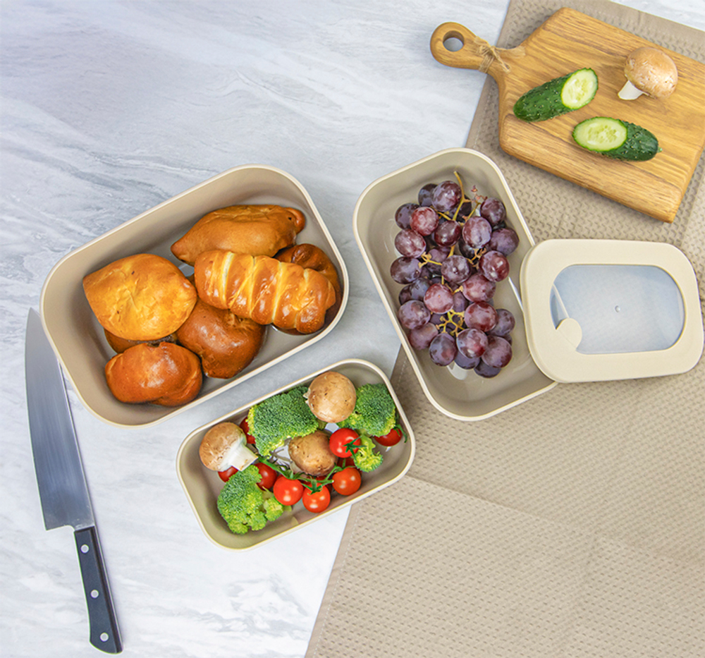 Ёмкость для продуктов герметичная НЕО 3л с паровыпускным клапаном М1393