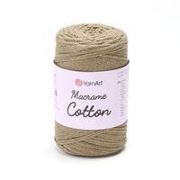 Пряжа YarnArt Macrame Cotton, бежевая оливка