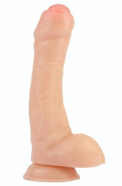 Телесный фаллоимитатор на присоске Real Beats Dong - 20,5 см. (Цвет: телесный)
