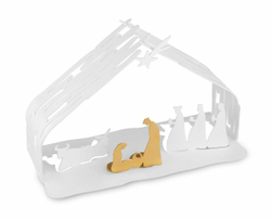 Alessi - Кора для рождественского вертепа 23х13х10см белый / артикул   BM09W  / GTIN 8003299429684