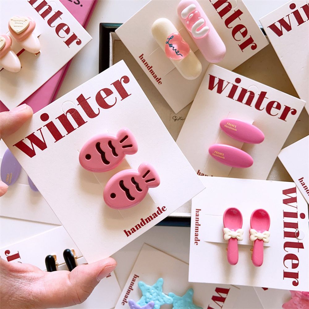 Набор заколок для волос &quot;Winter&quot;, Pink