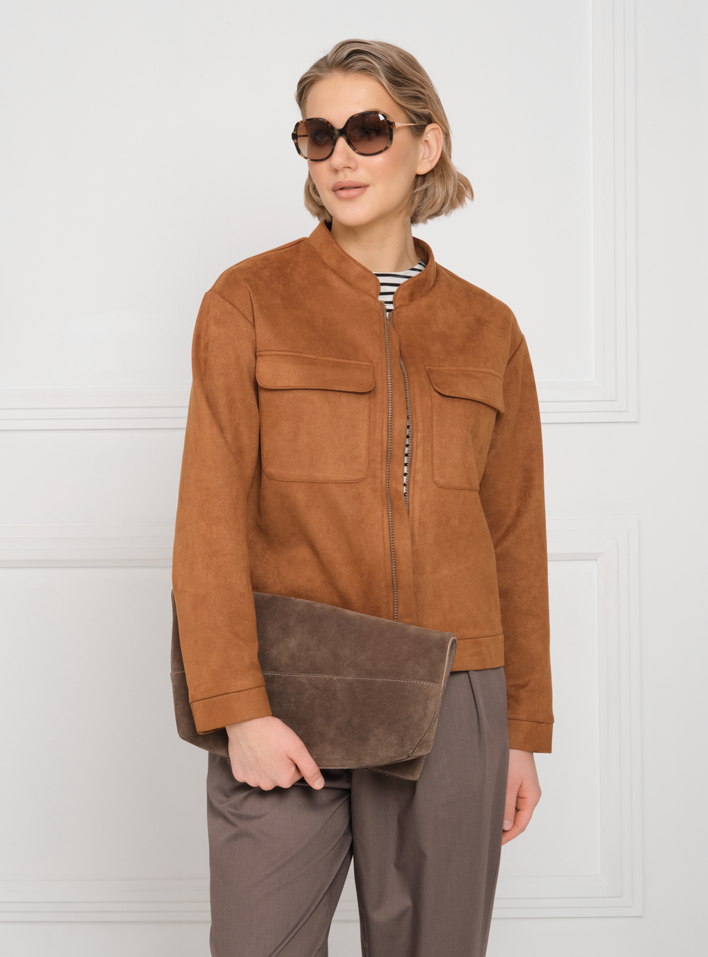 Бомбер женски АЛЕКСА (Коричнево-рыжий)