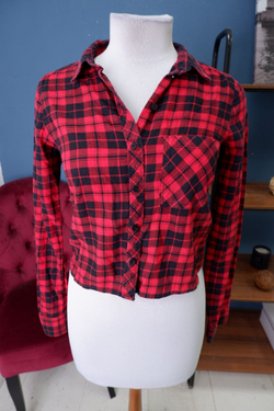 Рубашка H&M укороченная 38 размер