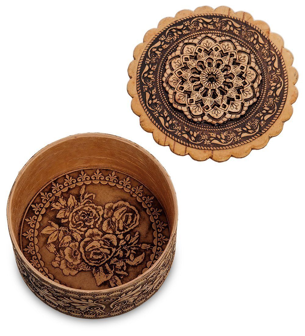 BST-133/ 1 Шкатулка резная (береста)