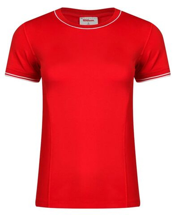 Женская теннисная футболка Wilson Team Seamless T-Shirt - красный
