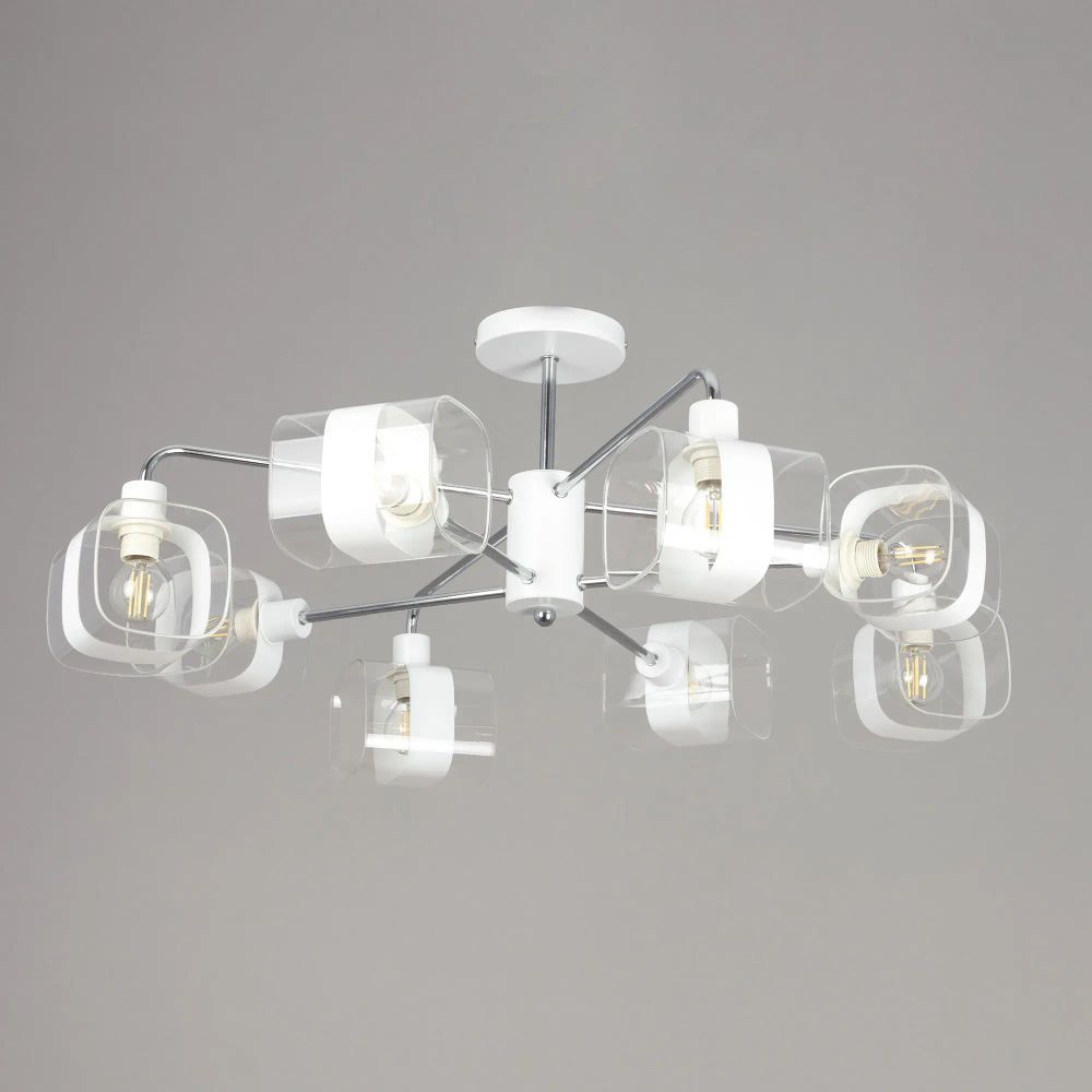 Citilux Бертон CL140180 Люстра потолочная Белая