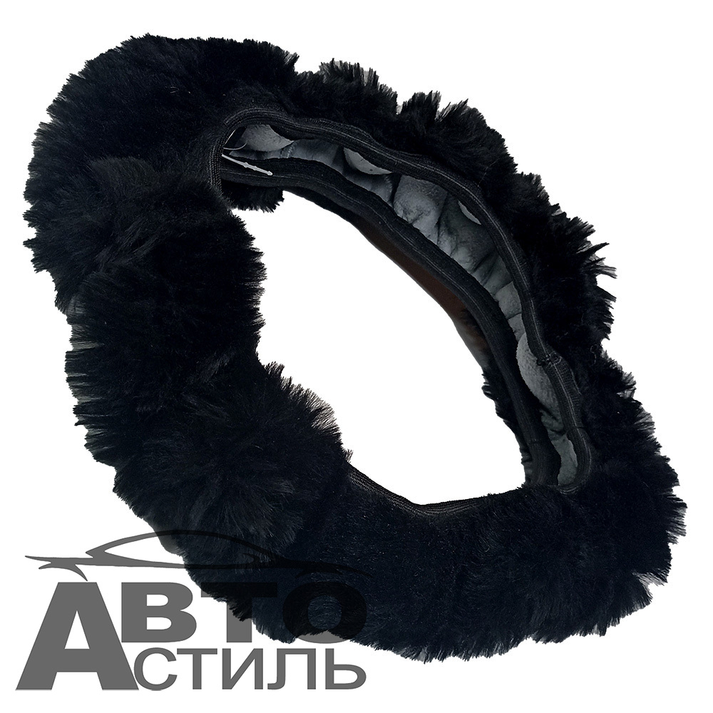 Оплетка на руль круглая Coolpart MAXIMAL Австралия (38*38) - МЕХ - AB-BL черная