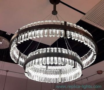 replica Baroncelli  Crono LED 2 ring chrome Pendant by Baroncelli 