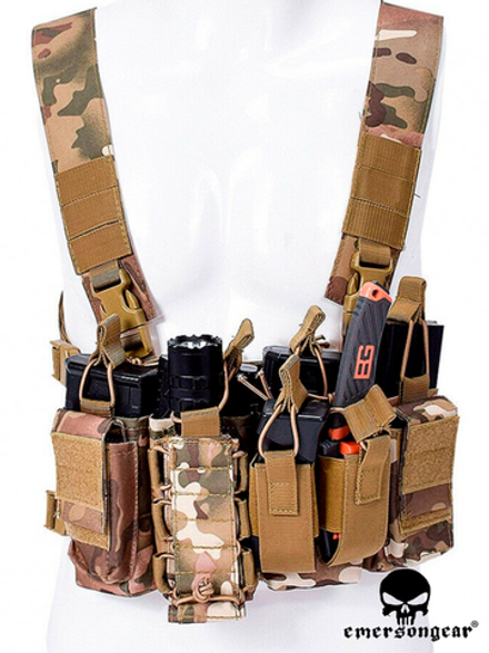 Разгрузочная система EmersonGear D3CR Tactical Chest Rig (EM7442MC). Мультикам