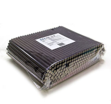 Трубочки бумажные одноразовые 6×140мм черные Complement 250шт/упак