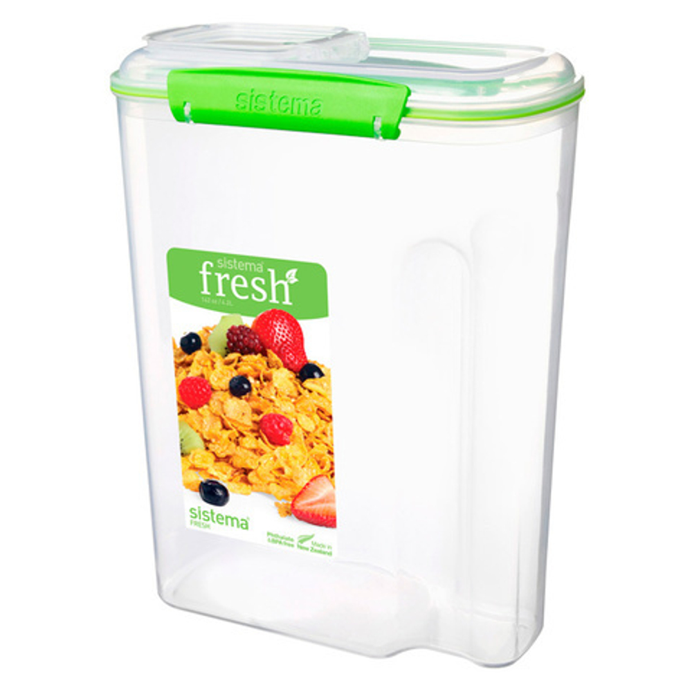 Контейнер для хлопьев 4.2л Sistema Fresh зеленый