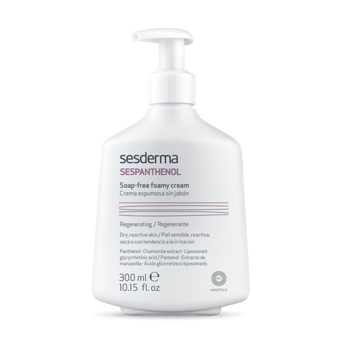 Sesderma SESPANTHENOL Soap-free foamy cream | Крем-пенка для умывания восстанавливающая, 300 мл