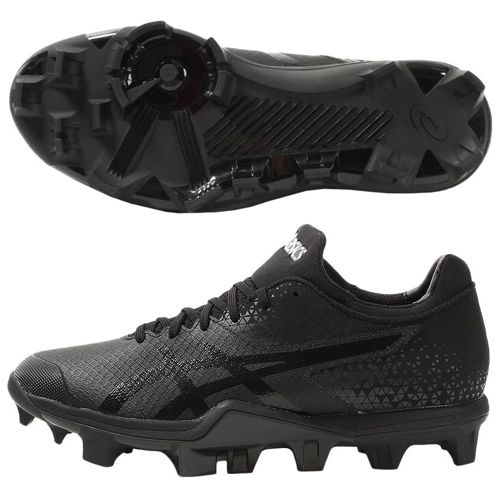 Asics Japan Speed Low Top Upper Height Baseball Shoes Men"s Black