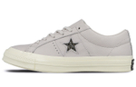 Converse One Star Ox non-slip, wear-resistant, shock-absorbing low-top sneakers for men and women with the same gray and white