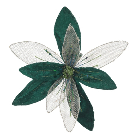 GAEM Цветок искусственный "Магнолия" (на клипсе), L22 W22 H5,5 см