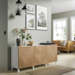 Комбинация для хранения - IKEA BESTÅ/ БЕСТО ИКЕА, 180x42x74 см, коричневый,