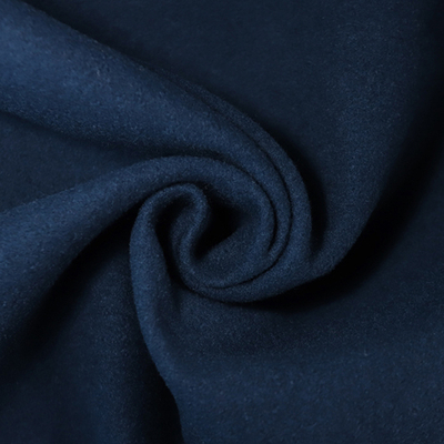 Ткань пальтовая, 395 гр/м2, 90% п/э, 10 % вискоза, ш. 150 см, тёмно-синий