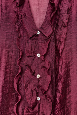 ZARA БЛУЗА С ВОЛАНАМИ, БОРДОВЫЙ