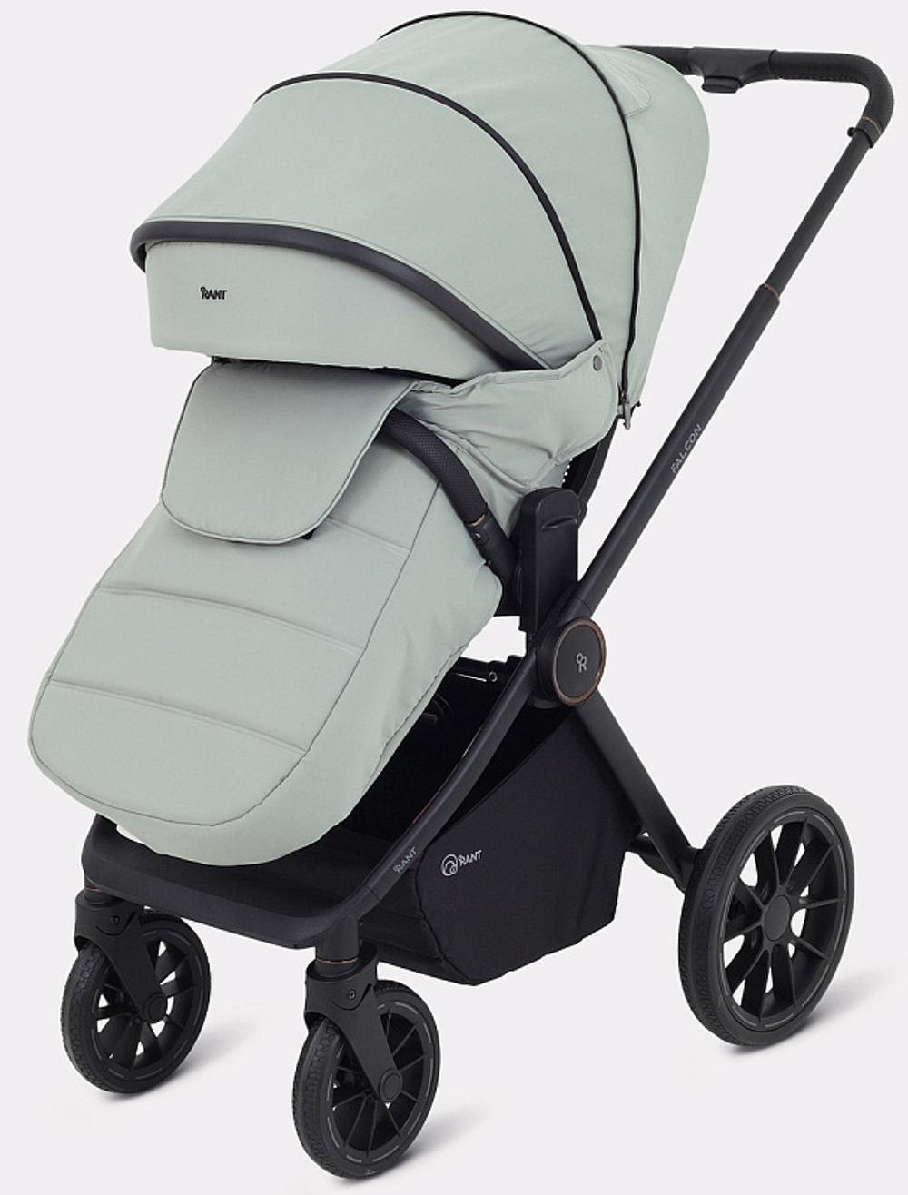 Детская коляска Rant Falcon Neo 3 в 1 с автокреслом Cruise Black Sage