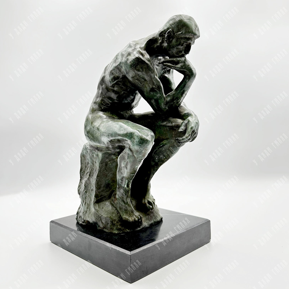 Бронзовая скульптура "Мыслитель" Огюста Родена. Бронза, литьё. Франция, ХХ в.