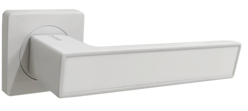 Ручки дверные алюминиевые V52WH AL (белый мат./белый глянец)