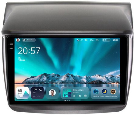 Магнитола для Mitsubishi L200 4 2006-2015, Pajero Sport 2 2008-2015 - Teyes CC4 монитор 9.2" 2K QLED на Android 14, Snapdragon 680, DSP, CarPlay, 4G SIM-слот