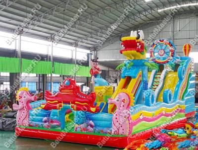 Коммерческий батут "Летняя прогулка", 17*7*7,5 м