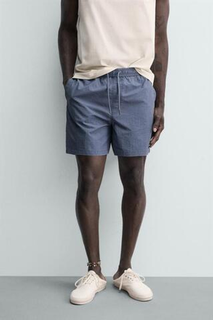 ZARA X PUKAS SURF ДЛИННЫЕ ПЛАВКИ, СИНИЙ