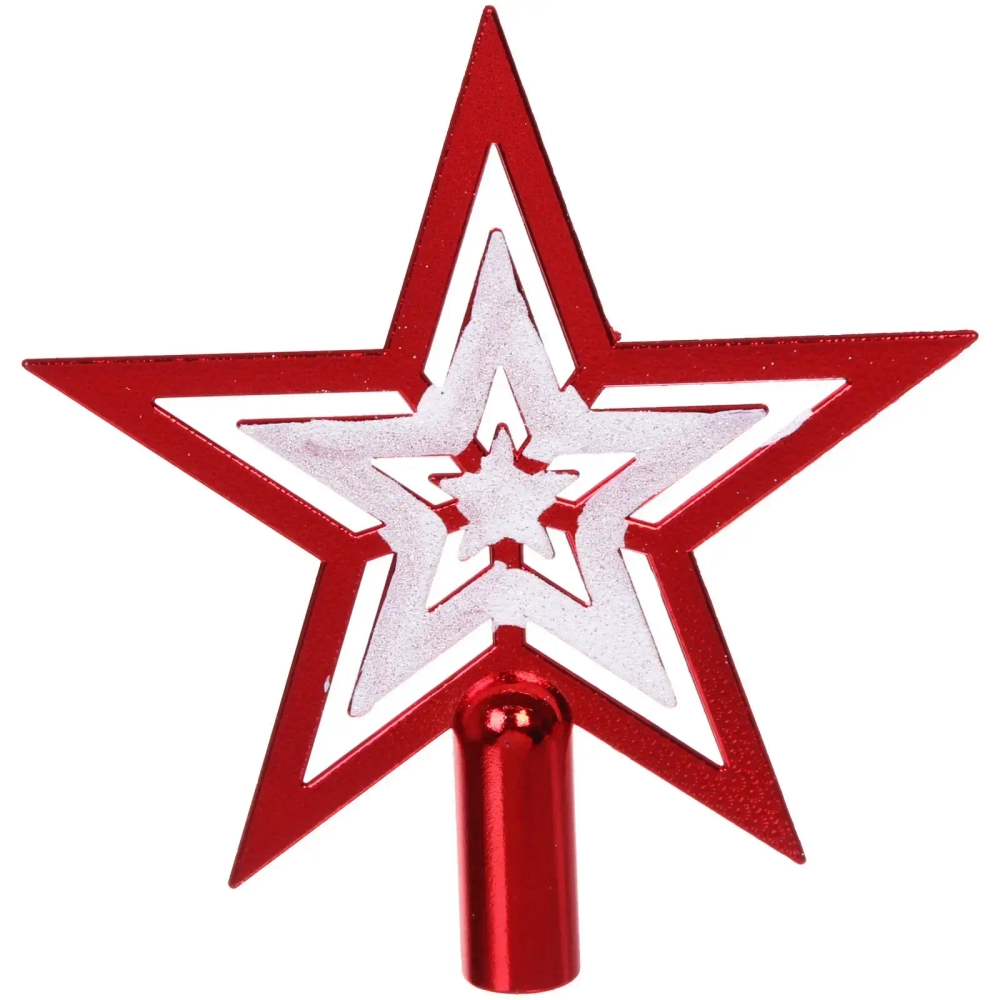 Набор ёлочных украшений «Сказочная зима» 45 предметов, Красный/Белый