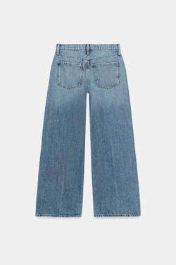 ZARA ДЖИНСЫ WIDE LEG С НИЗКОЙ ПОСАДКОЙ — ZW COLLECTION, СИНИЙ