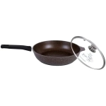 Сковорода 26*6см со съемной ручкой, стеклянной крышкой кофейный мрамор смк26604а