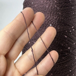 LUXOR; 100% хлопок, пайетки 2мм; 540м/100гр; цвет: бордово-коричневый, пайетки в цвет нити; S303