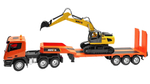 Радиоуправляемый экскаватор и грузовик HUI NA TOYS масштаб 1:24 2.4G , HN1319