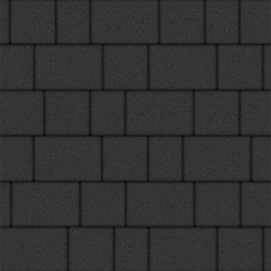 Тротуарная плитка УРИКО, комплект из 3 видов плит, Стандарт Черный