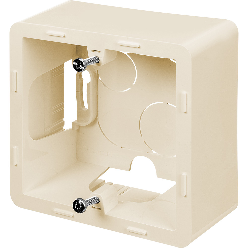 Коробка для накладного монтажа 1 пост слоновая кость Inspiria Legrand