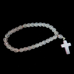 Четки "Крест 10" розовый кварц, улексит