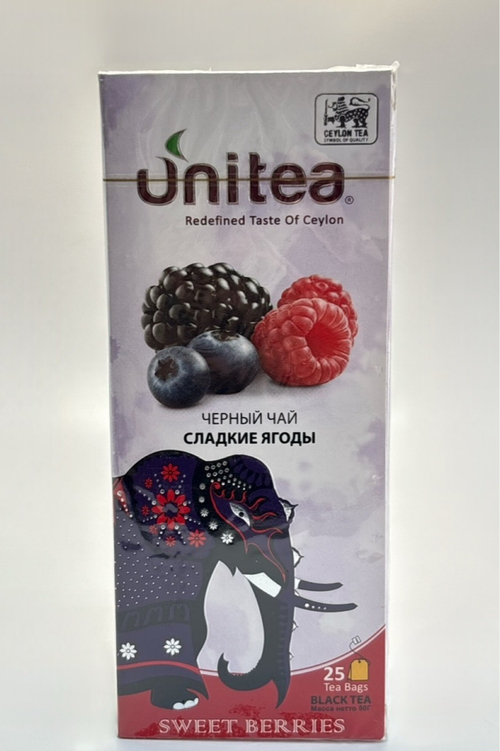 ЧАЙ UNITEA ЧЕРНЫЙ СЛАДКИЕ ЯГОДЫ 25ПАК/72