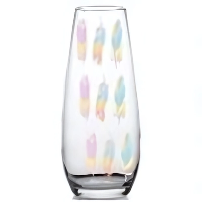 Ваза стеклянная 26см «Fly» 3 деколи, 2 вида D43267/01