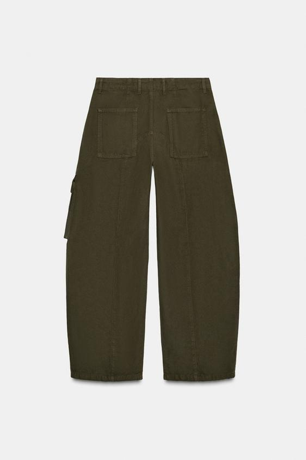 ZARA БРЮКИ КАРГО — ZW COLLECTION, ХАКИ