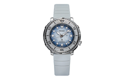 SEIKO Prospe Mechanical Movement Silicone Strap Watch Men"s Watches Blue Dial