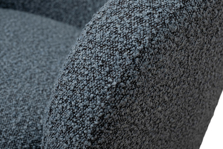 Кресло вращающееся 76x76x76см Garda Decor Napoli букле темно-серое