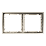 Рамка металлическая на 2 поста, S70 Metal (никель)