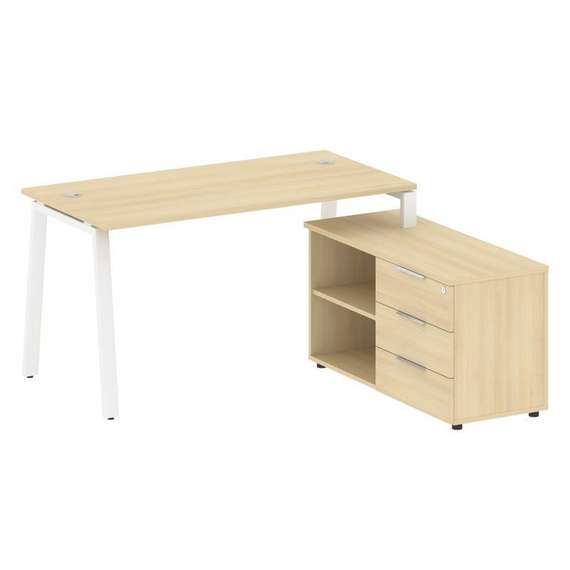 Метал Систем Рабочая станция с тумбой на А-образном м/к БА.РС-СТС-2.3 (R)